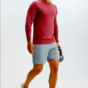 COPY - Fabletics Mens The Fundamental Short (Lined) L Shadow Grey 7 in
